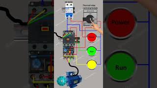 Dol starter Thermal relay control principal  Electricalgenius [upl. by Akeemaj113]