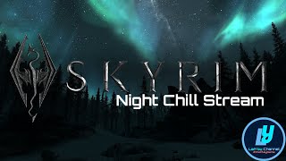 Skyrim at Night Chill Stream and game [upl. by Dagley899]