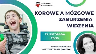 Korowe a mózgowe zaburzenia widzenia  Ćwiczę oko  Barbara Pakuła [upl. by Rosita]