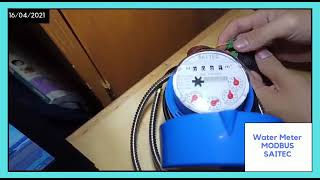 Water Meter Modbus SAITEC [upl. by Dworman]