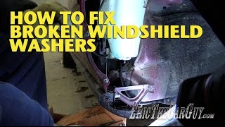 How To Fix Broken Windshield Washers EricTheCarGuy [upl. by Adnuhsor]