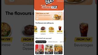 CRAZY DEALS STARTING AT OCTOBER  181920 🔥🔥swiggy food offers crazy deals shortsfeed [upl. by Airekahs]