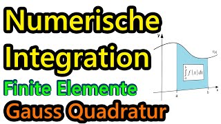 Gauß Quadratur  Numerische Integration  Finite Elemente [upl. by Pardoes]