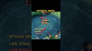 Edith tutorial passive by moba squad ✅ [upl. by Sidwell]