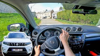 2022 Suzuki Vitara Hybrid POV Test Drive Full Hybrid 115 hp [upl. by Donavon130]