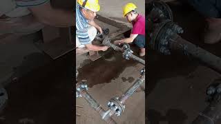 Finish Hydrotest piping [upl. by Winthorpe]