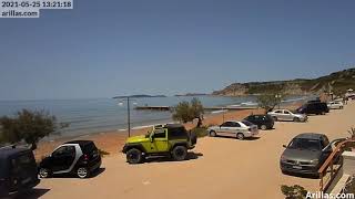 20210525 Arillas Corfu Live Webcam [upl. by Swetiana209]