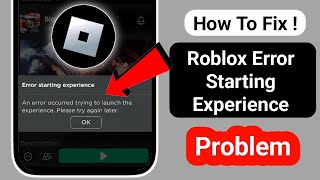 ROBLOX DOWN  Error starting experience Problem। Gameplay Problem [upl. by Akira]