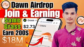 Dawn Airdrop Join Kaise Kare  Confirm Free Dawn Internet Airdrop 200   Dawn Airdrop New Update [upl. by Keyser110]