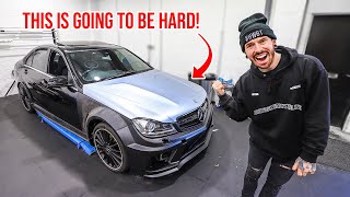 CONVERTING MY WRECKED MERCEDES C63 INTO A BLACK SERIES [upl. by Rebmetpes]