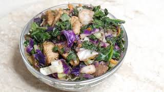 Kale Stir Fry  Rachels Tea PainFree Foods Recipes For Digestive Troubles [upl. by Quinton]