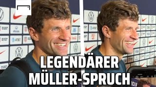 Müller zu Hummels quotIst nicht so dass der Hosenstall aufgehtquot 😂  USA 13 Deutschland  DFB [upl. by Alaehcim]