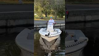 Docking in tight spaces fishingadventure fishing outdoors docking everglades skiff boat [upl. by Esorylime]