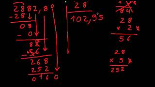 Division de nombres decimaux [upl. by Cavil]