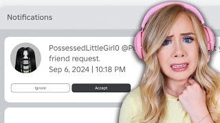 POSSESSED LITTLE GIRL ADDED US ON ROBLOX… [upl. by Enomed608]