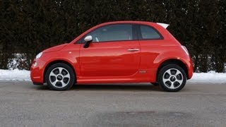 2013 Fiat 500e first drive  Consumer Reports [upl. by Ydderf826]