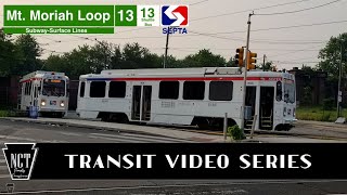 TVSSEPTA Trolley amp Shuttle Bus Action at Mt Moriah Loop During Wildfire Smog [upl. by Rosmarin]