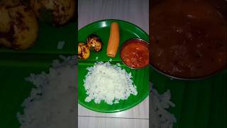 ✨ today dinner menu 🍛🤤👌 thakkali thokku 🍅 egg masala appalam trending song 💞 [upl. by Annodam]