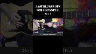 EASY BLUES RIFFS FOR BEGINNERS  shortsfeed shortsvideo bluesguitarlesson quotbeginningbluesguitar [upl. by Ronalda]