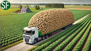 How Farmers Harvest Potatoes With Modern Machinery  Producing Around 90 Million Tons Annually [upl. by Ellevehc]