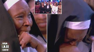 Whoopi Goldberg Cries After Sister Act 2 Reunion Performance on The View [upl. by Naashar488]