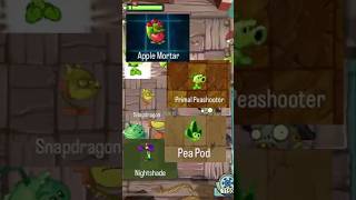 PowerUp Plants Apple Mortar Snapdragon Peapod Nightshade Primal plantsvszombies2 [upl. by Gleeson]