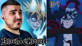 LUCK LOSES CONTROL ASTA TO THE RESCUE BLACK CLOVER EPISODE 104 REACTION [upl. by Gare324]