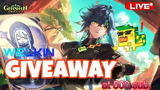 kinich showcase  Welkin moon giveaway at 500 sub Genshin impact 50 genshinimpact [upl. by Lesab]