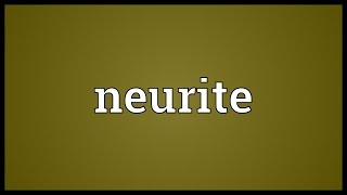 Neurite Meaning [upl. by Petromilli]