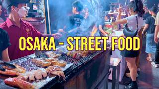 OSAKAs best STREET FOOD Dotonbori 大阪  Nightlife amp Travel Tips while you in Japan 🇯🇵 [upl. by Nevi]