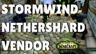 Illidari Nethershard VendorQuartermaster in Stormwind  WoW Legion World of Warcraft [upl. by Saunders]