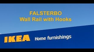 IKEA FALSTERBO Wall Rail with Hooks [upl. by Gusti]