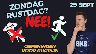 Ook op zondag in Bewegen met Bart er met je dagelijkse training Liggende oefeningen tegen RUGPIJN [upl. by Aicilra]