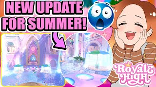 HUGE NEW SUMMER UPDATE JUST RELEASED Castles Heart IS A SWIMMING POOL Royale High Summer 2024 [upl. by Lody]