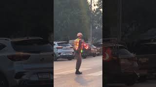 Dancing traffic cop [upl. by Haianeb]