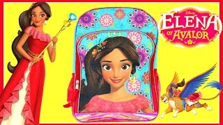 ELENA OF AVALOR BACKPACK TOY SURPRISE BLIND BOX SHOW Disney Junior Kids Videos [upl. by Attiuqehs]