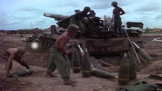 US Battery D 3rd Battalion 13th Artillery 25th Infantry Division fires M110 HD Stock Footage [upl. by Catha]