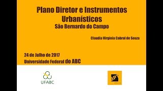 Plano Diretor e Instrumentos Urbanísticos  São Bernardo do Campo [upl. by Gipson]