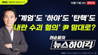 권순표의 뉴스하이킥 계엄도 하야도 탄핵도전부 내란 수괴 혐의 尹 마음대로  헬마우스 최민희 오윤혜 김근식 심용환 [upl. by Elac]