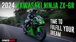 2024 Kawasaki Ninja ZX6R The Last Of Its Kind  PowerDrift [upl. by Tristram857]