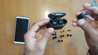 Bluedio Telf mini Air pod Bluetooth 50 Sports True Wireless Earphone  UNBOXING amp REVIEW  हिन्दी [upl. by Bonneau]