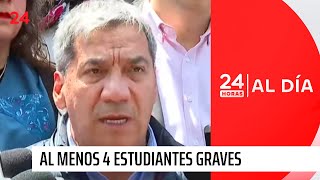 35 estudiantes quemados en el INBA Delegación evalúa querella criminal  24 Horas TVN Chile [upl. by Ahern]