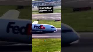 Boeing cargo plane lands without front landing gear  ABC News [upl. by Haynor682]