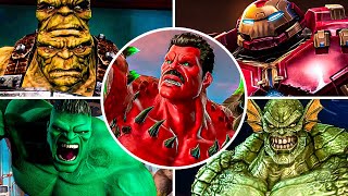 The Red Hulk Game  All Boss Fights amp Ending  4K 60FPS XBOX 360 [upl. by Ahseel246]