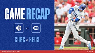 Cubs vs Reds Game Highlights  72924 [upl. by Cayser]