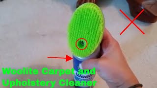 ✅ How To Use Woolite Carpet and Upholstery Cleaner Review [upl. by Saphra]