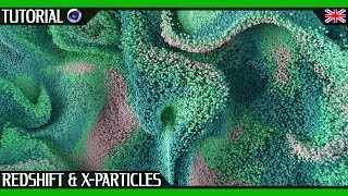 Wavy Particles Cinema 4D Tutorial  X particles amp Redshift Render  By somenerv [upl. by Nawrocki]