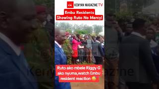 Embu Residents showing Ruto no Mercy when leaving the bishop ceremony [upl. by Rehpotsihc]