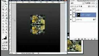 フォトショップ鏡面反射 チュートリアル Photoshop tutorial [upl. by Lokin]