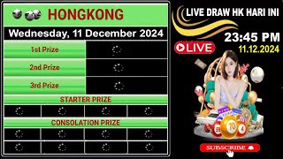 Hongkong Live draw result 11122024  Live Draw HK [upl. by Esidnak]